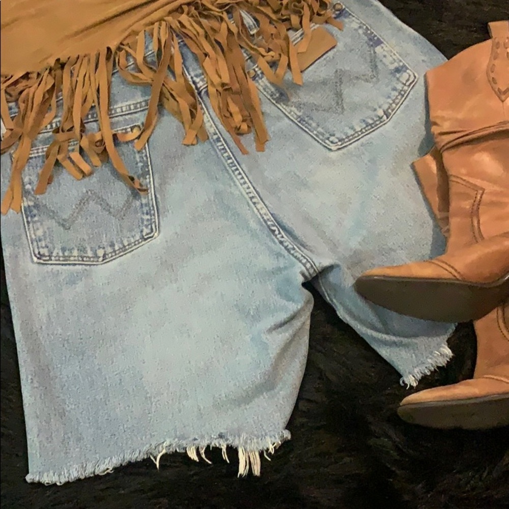 1970 Vintage Wrangler High Waisted Cutoffs 38x18